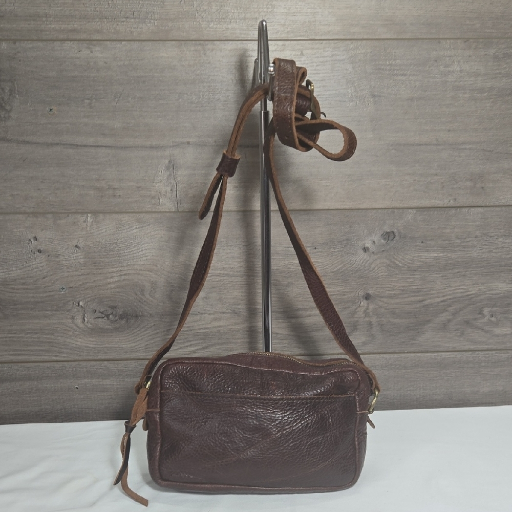 Portland Leather Brown Crossbody Shoulder Bag